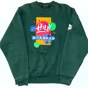 Vintage style green crewneck